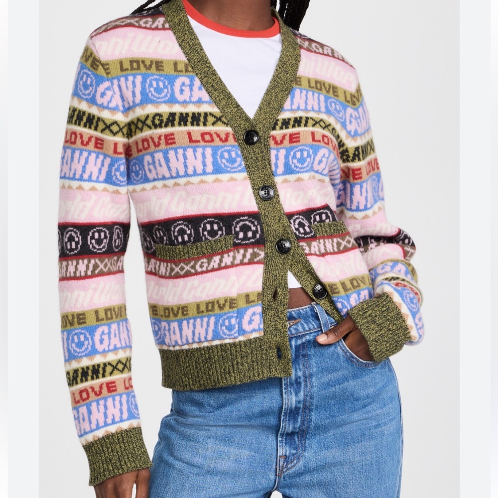 GANNI Graphic Cardigan